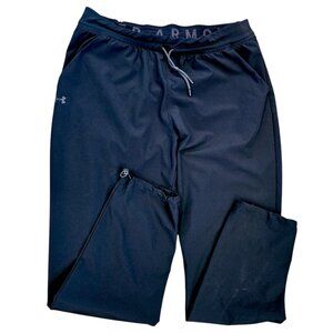 Under Armour Mens Thin Loose Fit Joggers Black Size Medium Heatgear‎ Pockets